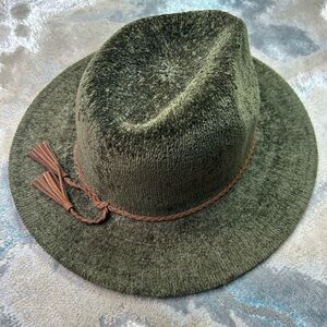 Fern Green Chenille Fedora